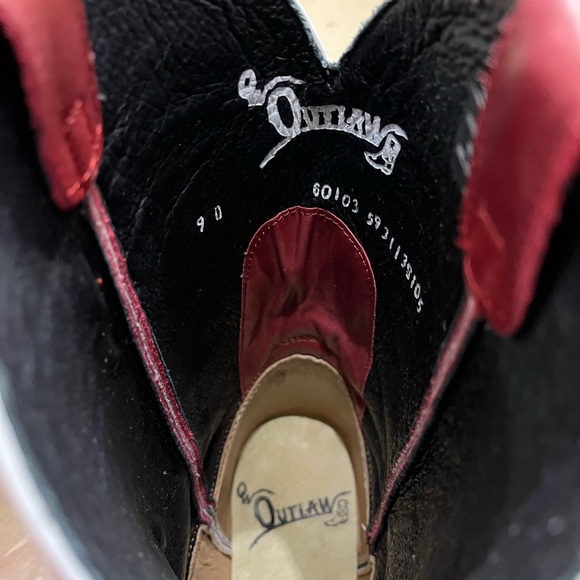 Outlaw Mens 11” Blake elephant print Boston red boots size 9D. - Picture 7 of 7